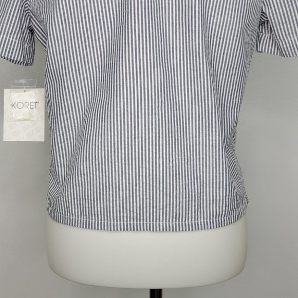 Koret Petite Embroidered Flowers & Stars Striped Top One Piece NEW Size SP - Picture 13 of 16